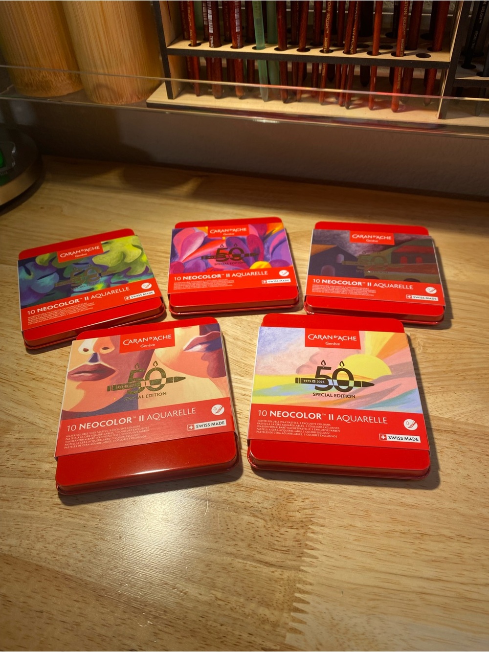 CARAN D’ACHE - Neocolor II Aquarelle 50th Special Editions (All 5)